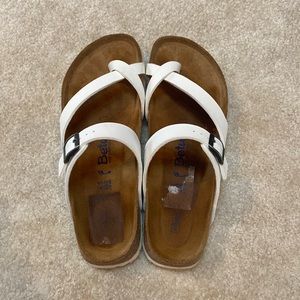 White Betula/Birkenstock sandals, VGUC